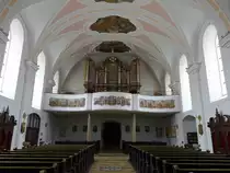 Neukirchen beim Heiligen Blut, Orgelempore in der Wallf. Kirche Maria Geburt (05.11.2017)