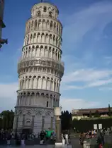 Pisa. Der Schiefe Turm von Pisa. Aufgenommen am 16.08.2009.