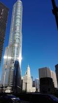 Chicago. Trump International Hotel and Tower. Aufgenommen am 02.01.2016.