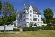 Das Strandhotel Glcksburg im Ortsteil Sandwig. Aufnahme: 3. Juni 2020.