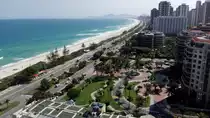 Rio de Janeiro. Uferpromenade des Stadtteils Barra da Tijuca. Aufgenommen am 29.08.2018.