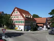 iptingen, Fachwerkhaus in der Nudorfer Strae (01.07.2018)