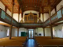 Wurmberg, Orgelempore in der Ev. Pfarrkirche St. Petrus (01.07.2018)