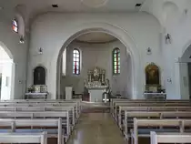 M�hlbach, Innenraum der kath. Kirche Hl. Familie (07.07.2018)