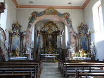 Rdelmaier, sptbarocke Ausstattung in der kath. Pfarrkirche St. gidius (07.07.2018)