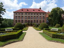 Libochovice / Libochowitz, Barockschloss, erbaut von 1683 bis 1690 (27.06.2020)