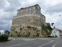 Mlada Boleslav / Jungbunzlau, Burganlage aus dem 10. Jahrhundert, Umbau zu einem Renaissance Schlo� ab 1555, im 18. Jahrhundert Kaserne (28.06.2020)