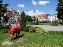 Głuchołazy / Ziegenhals, historische Geb�ude am Rynek Platz (01.07.2020)