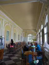 Karlova Studanka / Bad Karlsbrunn, Innenraum der Trinkhalle (01.07.2020)