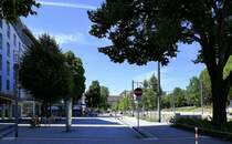 Freiburg, der neugestaltete Rotteckring im Stadtzentrum, Juli 2020