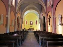 Montret, katholische Kirche Saint-Pierre, Innenansicht - 12.04.2017