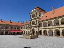 Moravska Trebova / M�hrisch-Tr�bau, Renaissance Schloss mit Arkadenhof, erbaut von 1612 bis 1618 (01.08.2020)
