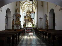 Mohelnice / Mglitz, Innenraum der Dekanatskirche St. Thomas (01.08.2020)