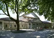 Haslach, die Stadthalle, 1925 er�ffnet f�r Veranstaltungen und Feste, K�che f�r 500 Personen, mehrfach modernisiert, Juni 2020