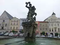 Olomouc / �lm�tz, Juptierbrunnen von Wenzel Render Niederring Dolni Namesti, erbaut 1707 (03.08.2020)
