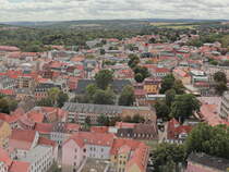 Blick in Richtung Norden vom City Skyliner in Weimar aus am 27. Augsut 2020.