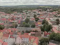 Blick in Richtung Norden vom City Skyliner in Weimar aus am 27. Augsut 2020.