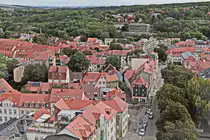 Blick in Richtung Th�ringer Wald vom City Skyliner in Weimar aus am 27. Augsut 2020