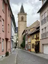 Einer der vielen - 26 - Kircht�rme ohne Anbau in Erfurt am 29. August 2020.