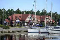 Przystan Łeba Resort & Restaurant am Westufer des Leba-Flusses (Hinterpommern). Aufnahme: 19. August 2020.