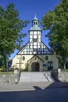 Kapelle (bis 1945 evangelisch) in der Kleinstadt Łeba an der polnischen Ostseek�ste. Aufnahme: 18. August 2020.