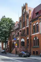 Das neogotische Postamt aus der deutschen Gr�nderzeit in Lębork (Lauenburg in Pommern). Aufnahme: 19. August 2020. Aufnahme: 19. August 2020.