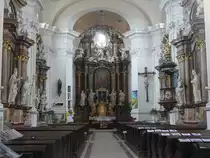 Straznice / Stra�nitz, barocker Hochaltar in der Maria Himmelfahrt Kirche (04.08.2020)
