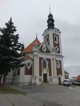 Vnorovy / Wnorau, neobarocke Kirche der hl. Elisabeth von Th�ringen, erbaut 1909 (04.08.2020)