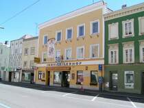 Rainerstrae 11; erbaut 1488, bis 1820 Zunft- und Beschauhaus des Leinweber-Handwerks zu Ried. 080512