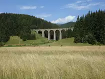 Chmarossky Viadukt der Bahnstrecke Margecany–Červen� Skala bei Talgart (07.08.2020)