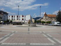 Brezno / Bries, Brunnen am Stefanikovo Namesti (07.08.2020)