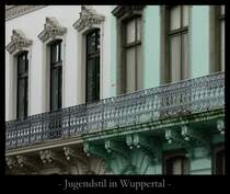 Dies ist ein Bild aus der Serie  Jugendstil und Grnderzeit in Wuppertal  und soll die versteckte und eigenwillige Schnheit des ltesten groen Industriezentrums Deutschlands, das Wuppertal nachweislich ist, hier ein wenig verdeutlichen.
