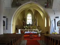 Slovenska Lupca / B�hmisch-Luptsch, Innenraum der Hl. Dreifaltigkeit Kirche (07.08.2020)