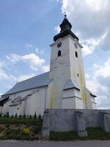 Turcianske Teplice / Bad Stuben, Pfarrkirche St. Michael, erbaut im 13. Jahrhundert (07.08.2020)