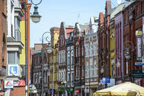 Ulica Staromiejska (bis 1945 Stolper Strae) in Lębork (Lauenburg in Pommern). Aufnahme: 19. August 2020.