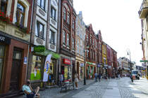 Ulica Staromiejska (bis 1945 Stolper Strae) in Lębork (Lauenburg in Pommern). Aufnahme: 19. August 2020.