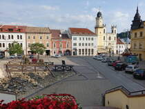 Banska Bystrica / Neusohl, Blick auf den Namesti Stefana Moyzesa (07.08.2020)