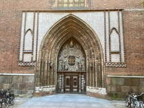 Eingangstr zur St.-Nikolai-Kirche in Stralsund  am 21. September 2020 in Stralsund.