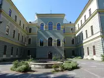 Banska Stiavnica / Schemnitz, Innenhof des Akademiegeb�udes in der Akademicka Stra�e (08.08.2020)