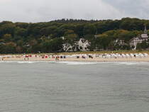 Blick in Richtung Strand / Stadt von Binz am 25. September 2020.