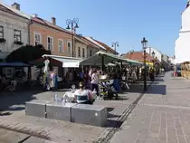Kosice / Kaschau, Markt am Dominikanske Namesti (30.08.2020)
