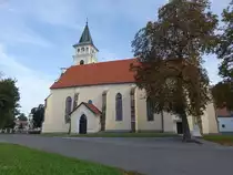 Michalovce / Gro�michel, gotische Maria Himmelfahrt Kirche, erbaut im 14. Jahrhundert, barockisiert von 1749 bis 1760  (31.08.2020)