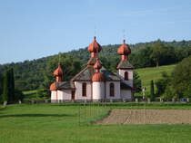 Dubrava, orthodoxe Pfarrkirche Maria Himmelfahrt, erbaut 1892 (31.08.2020)