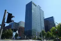 L�beckertordamm im Stadtteil St. Georg, Novo-Hotel, HAW und Haus der Gerichte /