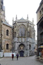 Teilansicht des Dom von Aachen nahe dem Markt am 09. Oktober 2020.