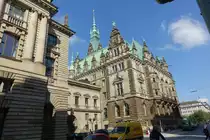 Hamburg am 1.10.2020: Das Rathaus von hinten, gesehen von der Gro�en Johannisstra�e /