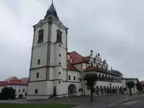 Lecova / Leutschau, Renaissance Rathaus am Hauptplatz, erbaut von 1551 bis 1559 anstelle einer gotischen Markthalle (01.09.2020)