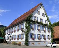Oberried, Schwarzwald-Gasthof Zum Goldenen Adler, das Gebude stammt aus dem 14.Jahrhundert, Sept.2020