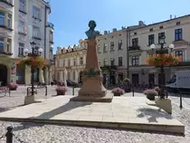 Tarnow, Denkmal f�r Adam Mickiewicz am Plac Kaziermierza Wielkiego (03.09.2020)