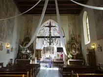 Debno, Innenraum der Pfarrkirche St. Margareta (03.09.2020)